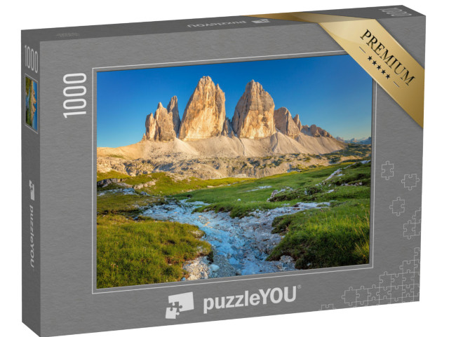 Puzzle 1000 Teile „Die berühmten Drei Zinnen in den Dolomiten, Italien“