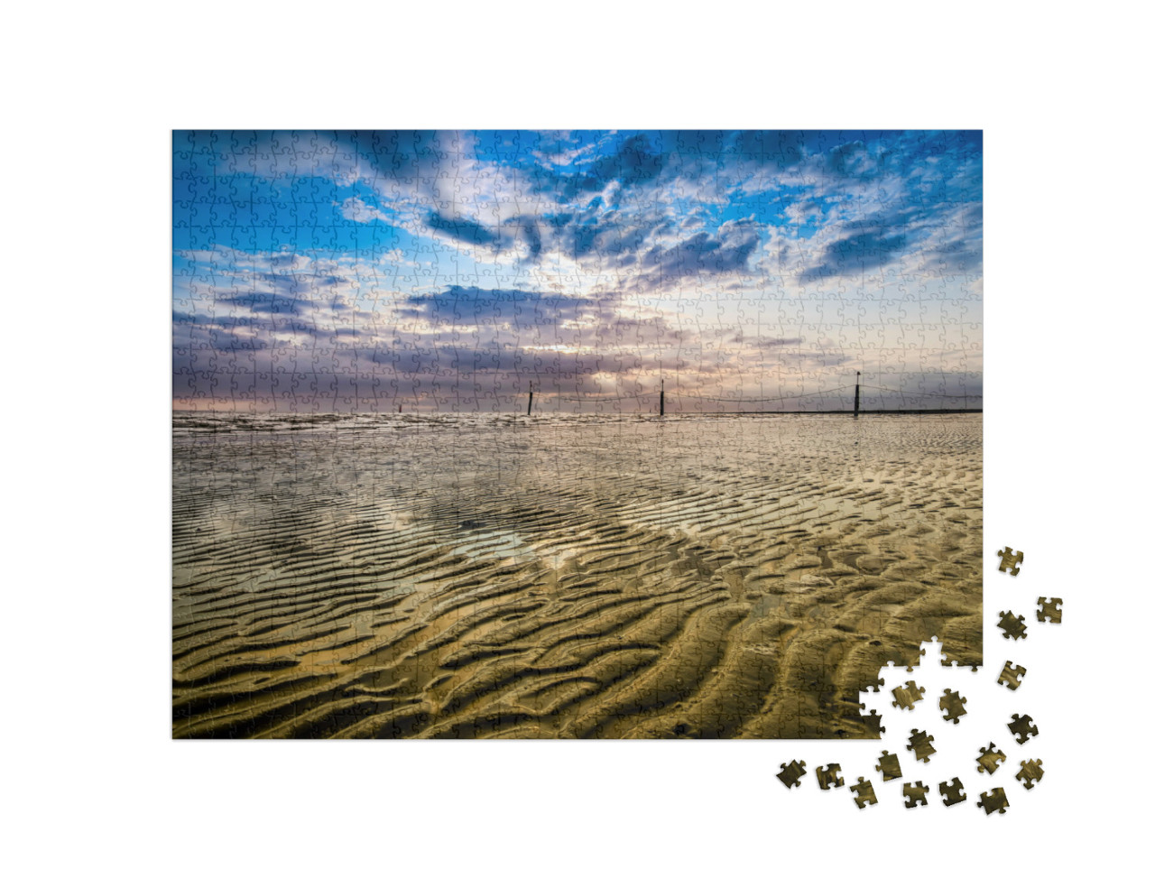Puzzle 1000 Teile „Wattenmeer auf Norderney“