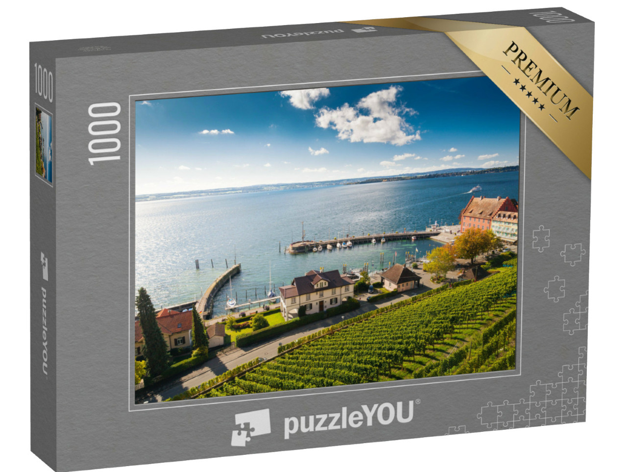 Puzzle 1000 Teile „Malerischer Steg im Bodensee, Deutschland“