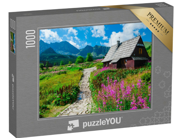 Puzzle 1000 Teile „Berghütte in der Tatra“