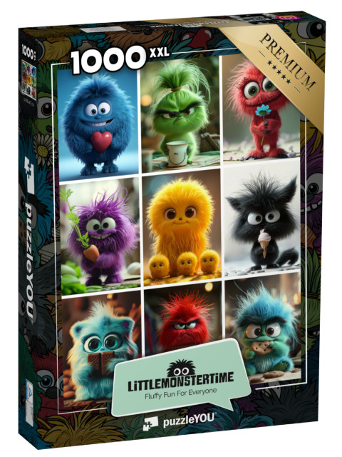 Puzzle 1000 Teile XXL „LITTLEMONSTERTIME: Collage“