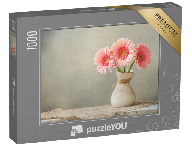 Puzzle 1000 Teile „Rosa Gerbera“