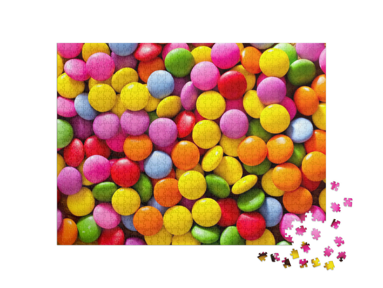 Puzzle 1000 Teile „Farbenfrohe Süßigkeiten “