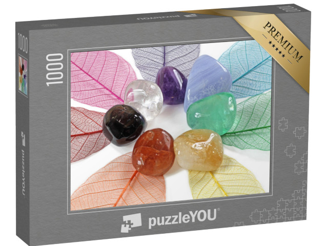 Puzzle 1000 Teile „Aufgelegte Chakra-Kristalle“