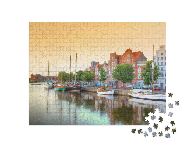 Puzzle 1000 Teile „Lübeck an der Trave, Deutschland“