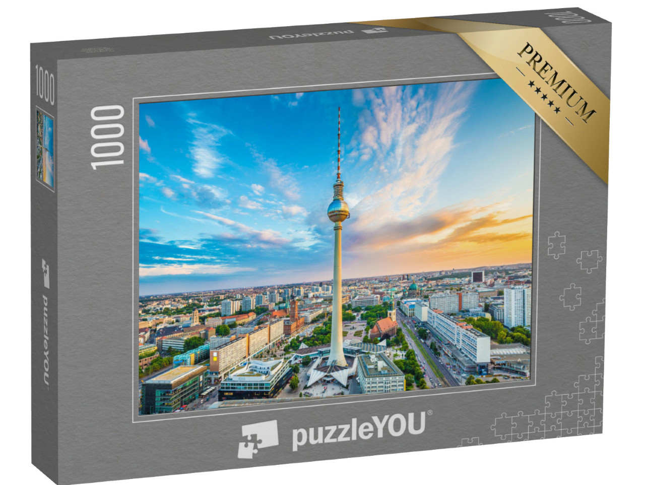 Puzzle 1000 Teile „Fernsehturm am Alexanderplatz, Berlin, Deutschland“