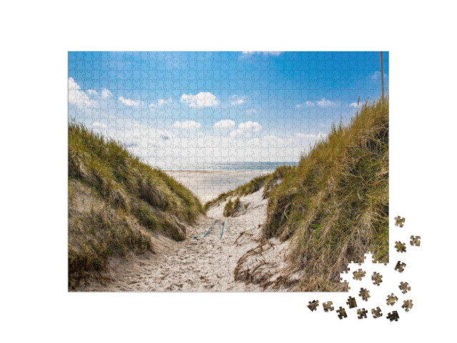 Puzzle 1000 Teile „Amrum - malerischer Weg zum Strand“