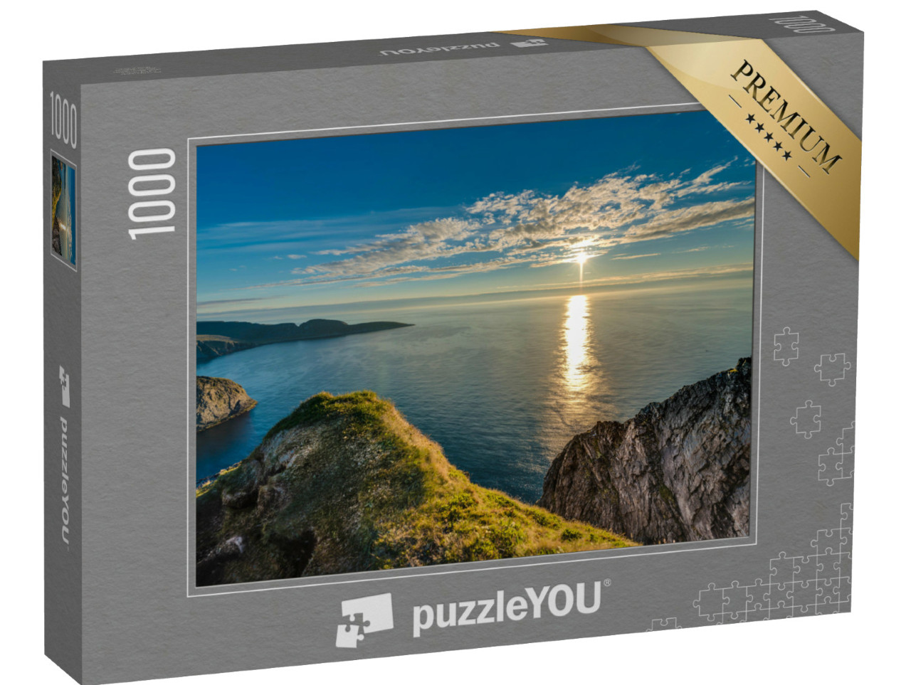 Puzzle 1000 Teile „Nordkap an der Küste der Insel Mageroya in Norwegen“