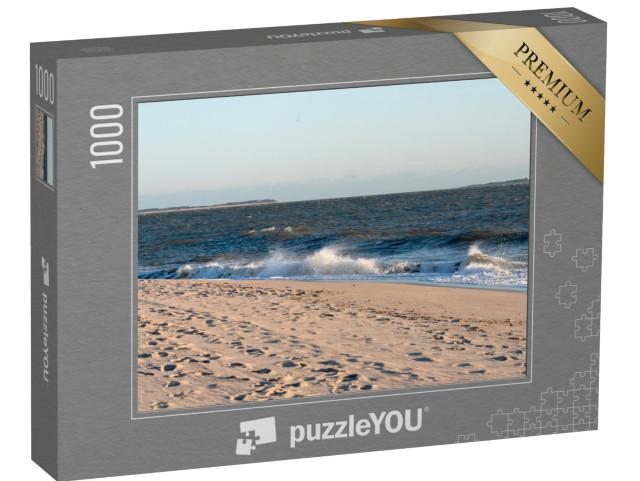 Puzzle 1000 Teile „Blick auf die Inseln Föhr und Amrum von der Hörnumer Odde“