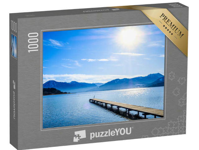 Puzzle 1000 Teile „Klarer blauer Tegernsee in Bayern“