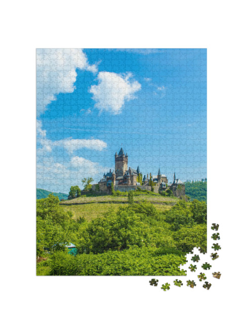 Puzzle 1000 Teile „Reichsburg Cochem an der Mosel, Rheinland-Pfalz, Deutschland“