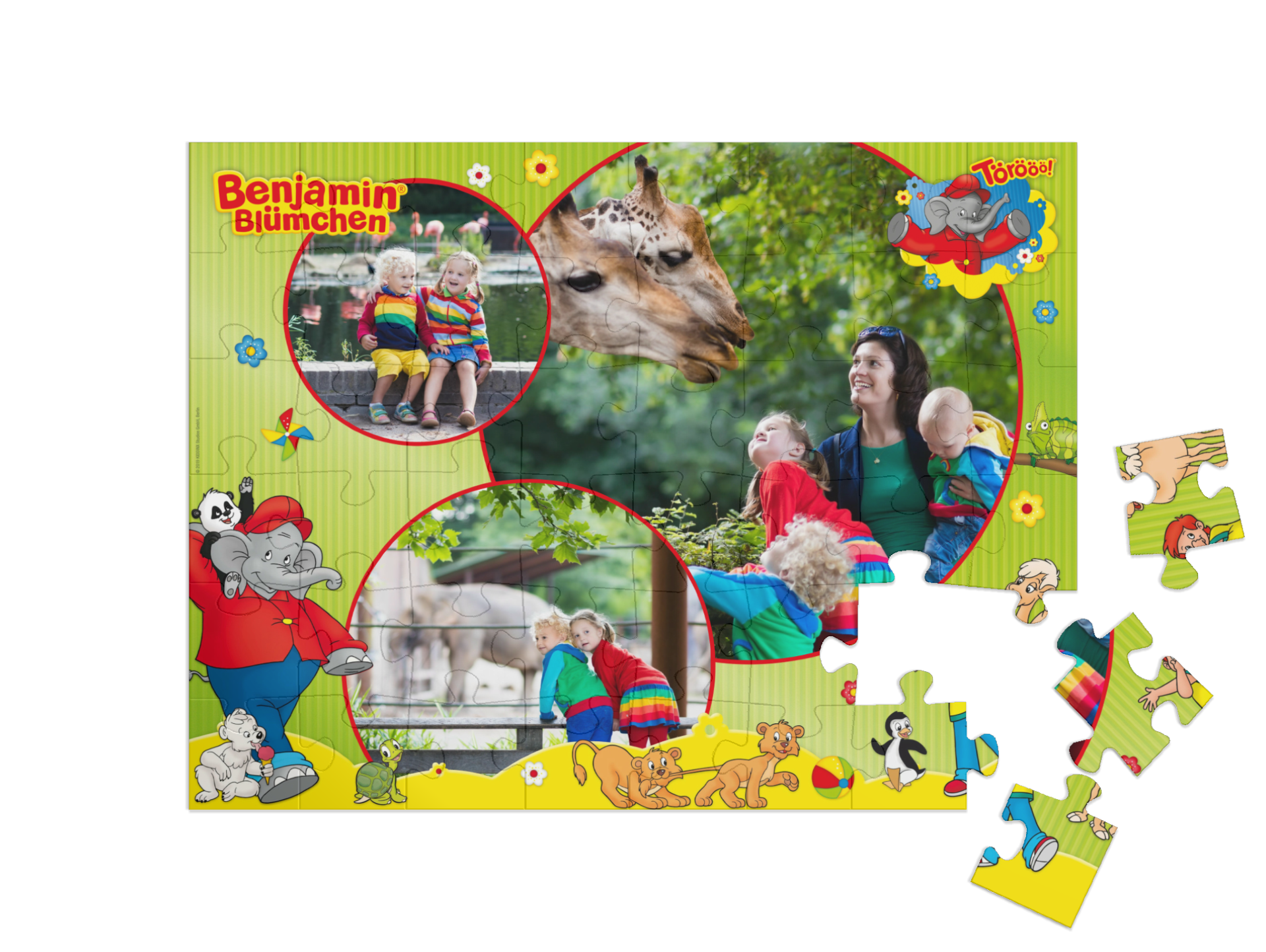 „Zoo“ in Querformat Collage