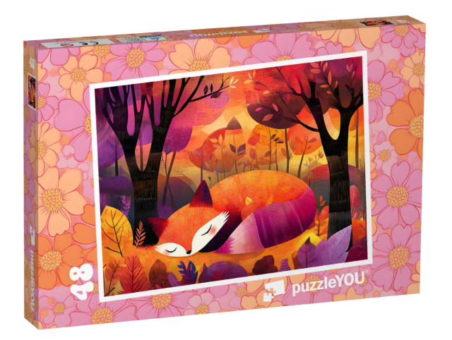 Puzzle 48 Teile „Fuchs Ferdinand im Traumland“
