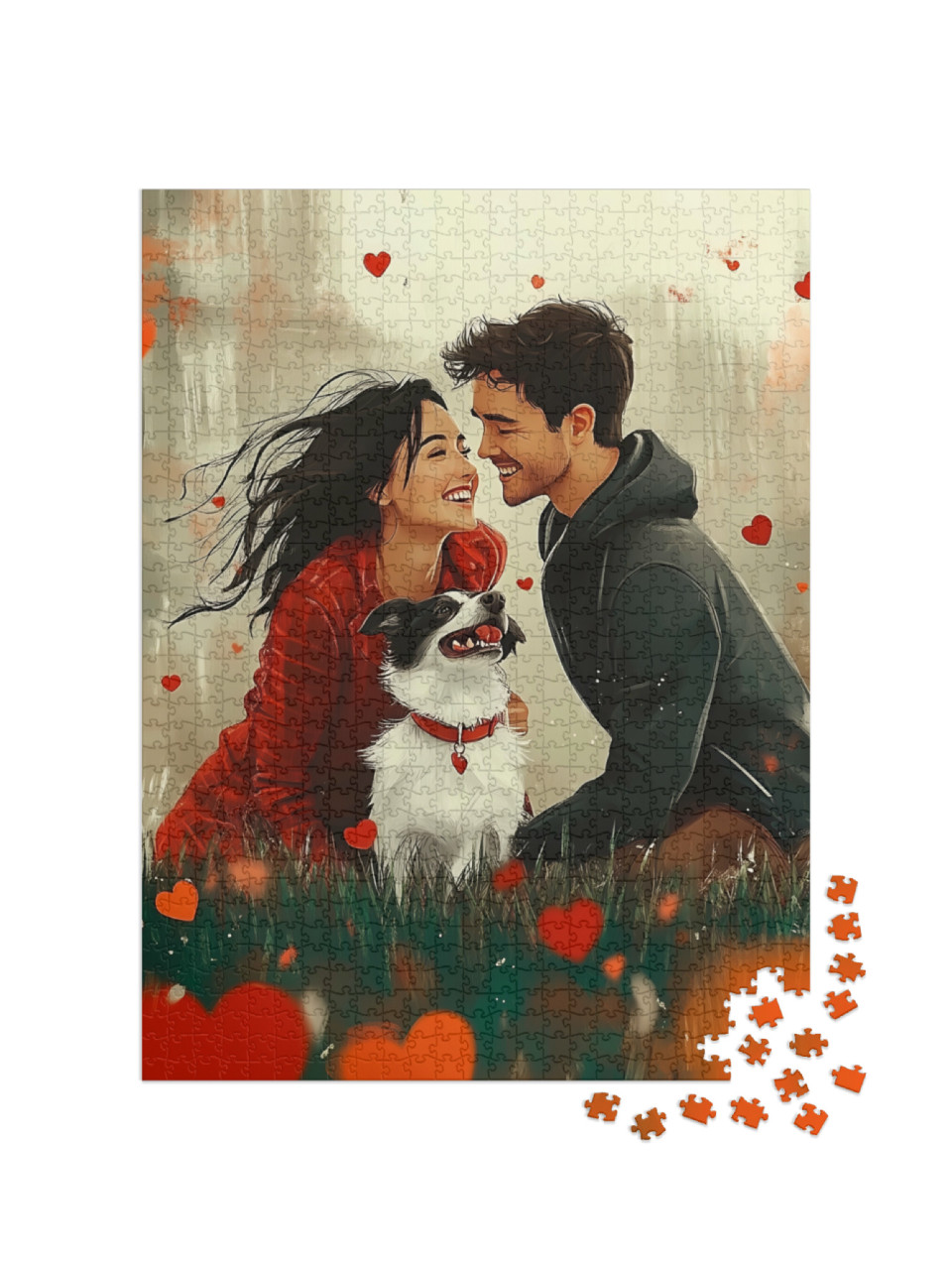 Puzzle 1000 Teile „Familienglück voller Liebe“