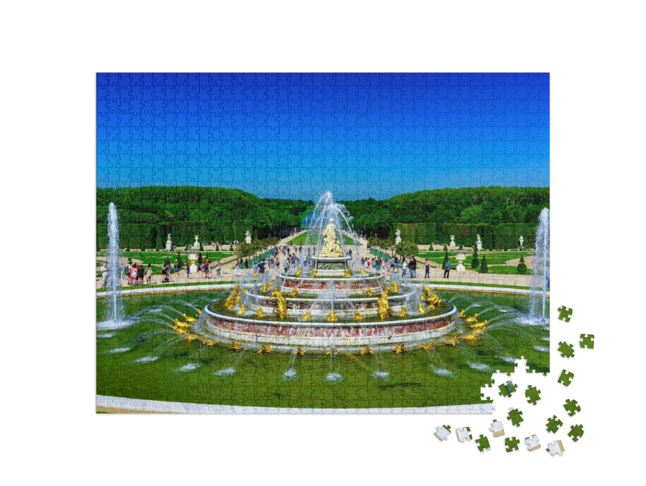Puzzle 1000 Teile „Der Latona-Brunnen im Garten von Versailles, Frankreich“