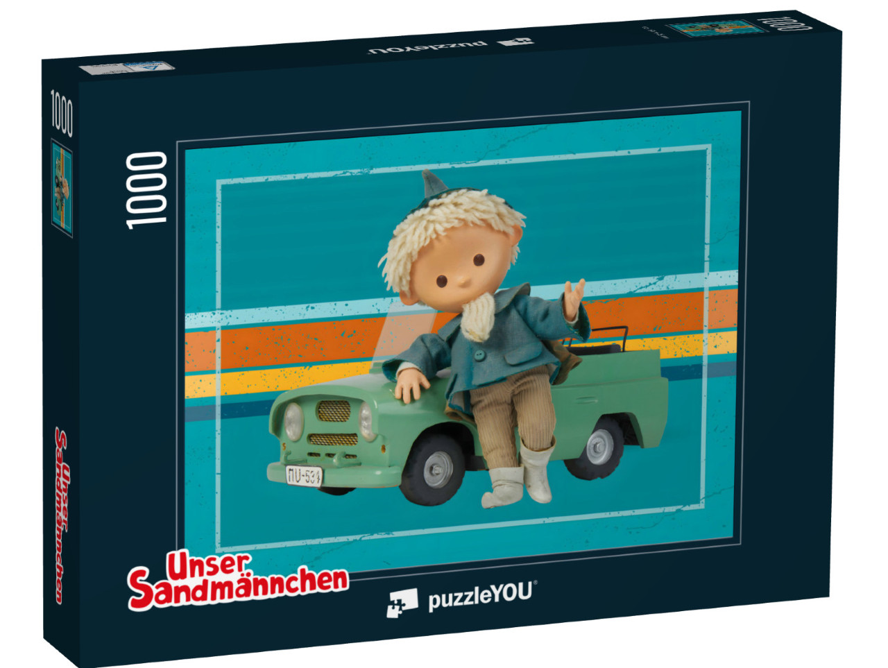 Puzzle 1000 Teile „Unser Sandmännchen: Jeep, 2020“