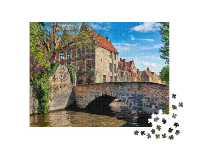 Puzzle 1000 Teile „Malerisches Brügge, Belgien “