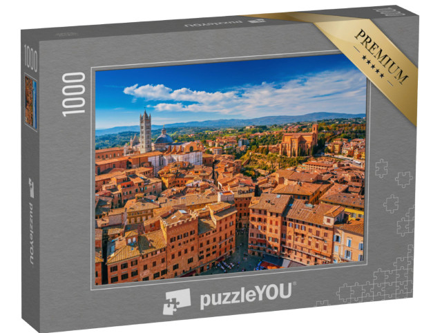 Puzzle 1000 Teile „Siena mit Kuppel und Dom, Toskana, Italien“