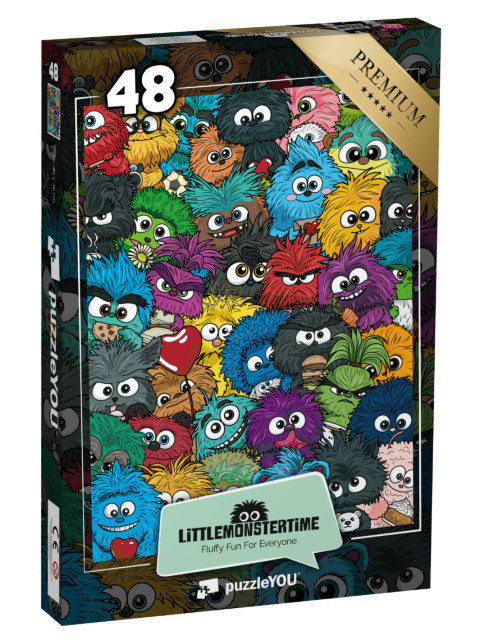 Puzzle 48 Teile „LITTLEMONSTERTIME: Wimmelbild“