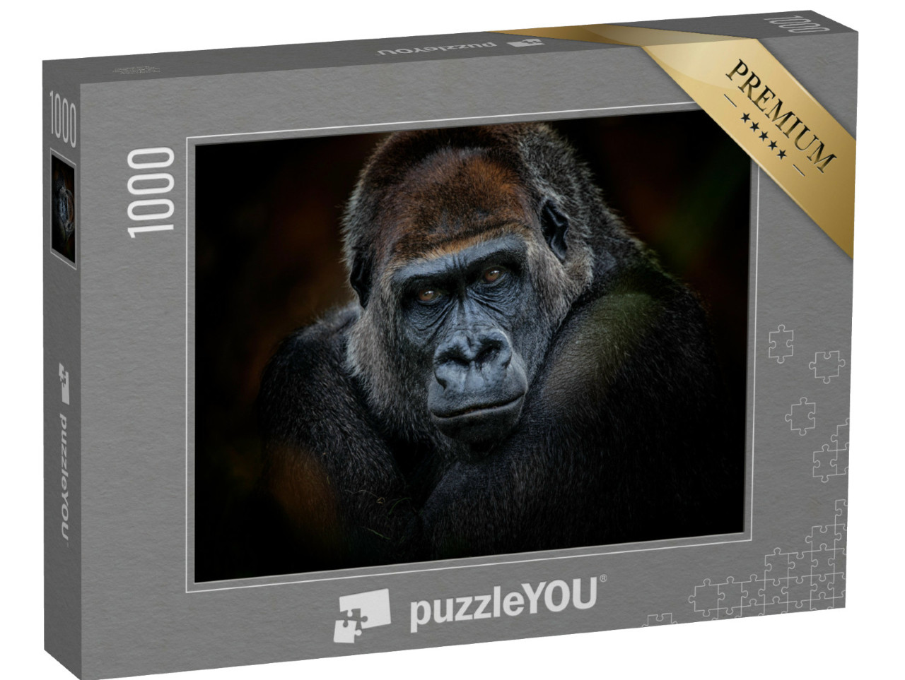 Puzzle 1000 Teile „Porträt eines Gorillas“