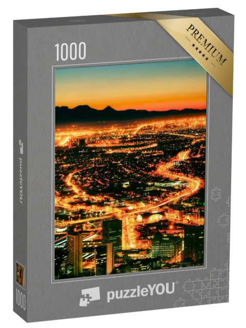 Puzzle 1000 Teile „Nächtlicher Blick auf Kapstadt vom Signal Hill aus“
