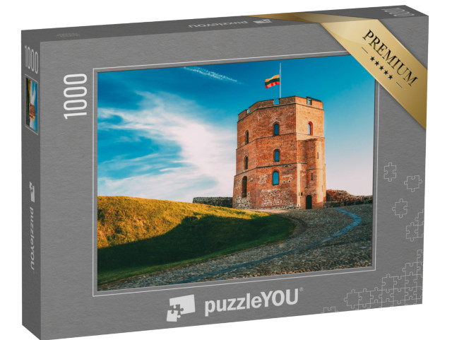 Puzzle 1000 Teile „Turm von Gediminas in Vilnius im Sommer, Litauen“