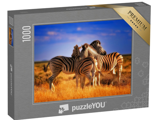 Puzzle 1000 Teile „Drei Zebras machen eine Pause“