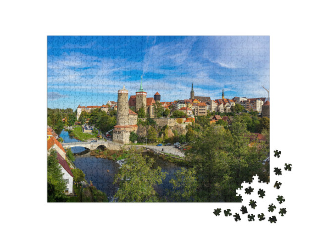 Puzzle 1000 Teile „Das historische Zentrum von Bautzen, Deutschland“