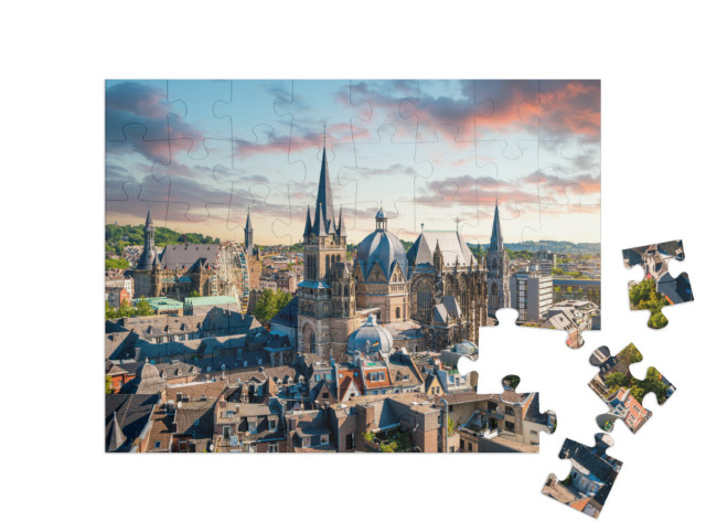 Puzzle 48 Teile „Stadt Aachen, Deutschland“