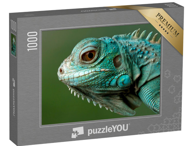 Puzzle 1000 Teile „Blauer Leguan “