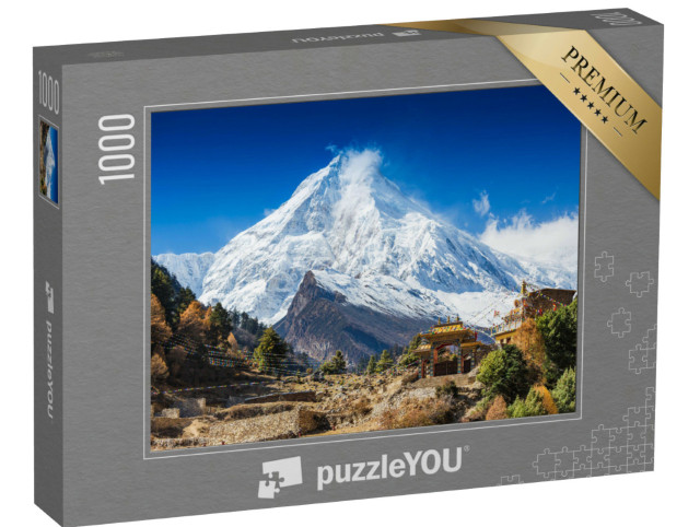 Puzzle 1000 Teile „Mount Manaslu im Himalaya, Nepal“
