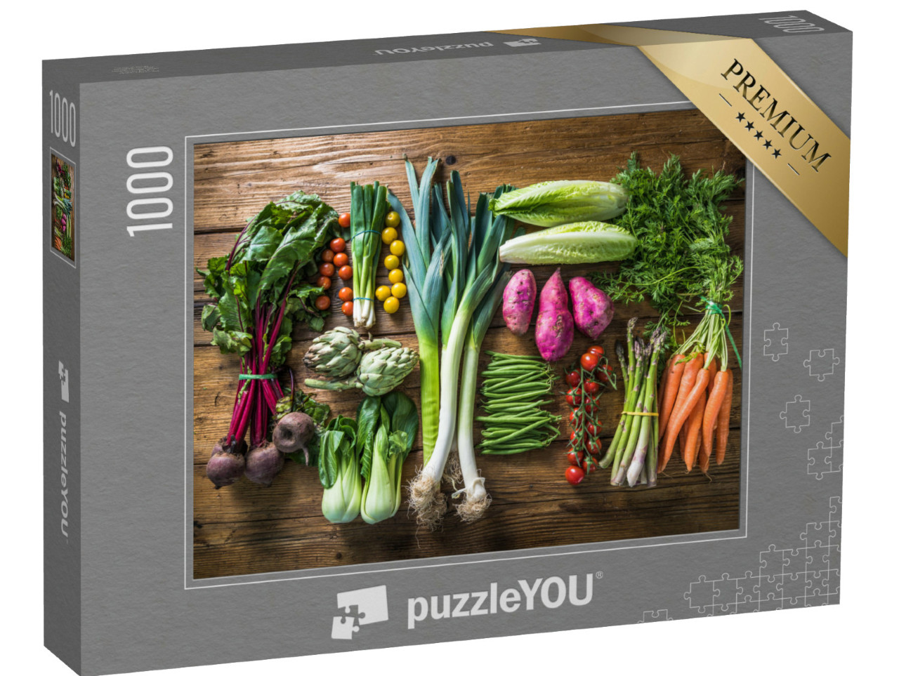 Puzzle 1000 Teile „Frisches Gemüse vom lokalen Markt“