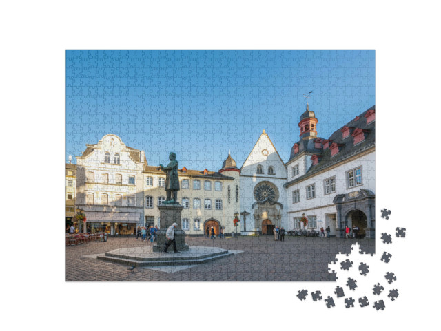 Puzzle 1000 Teile „Jesuitenplatz in Koblenz, Deutschland“