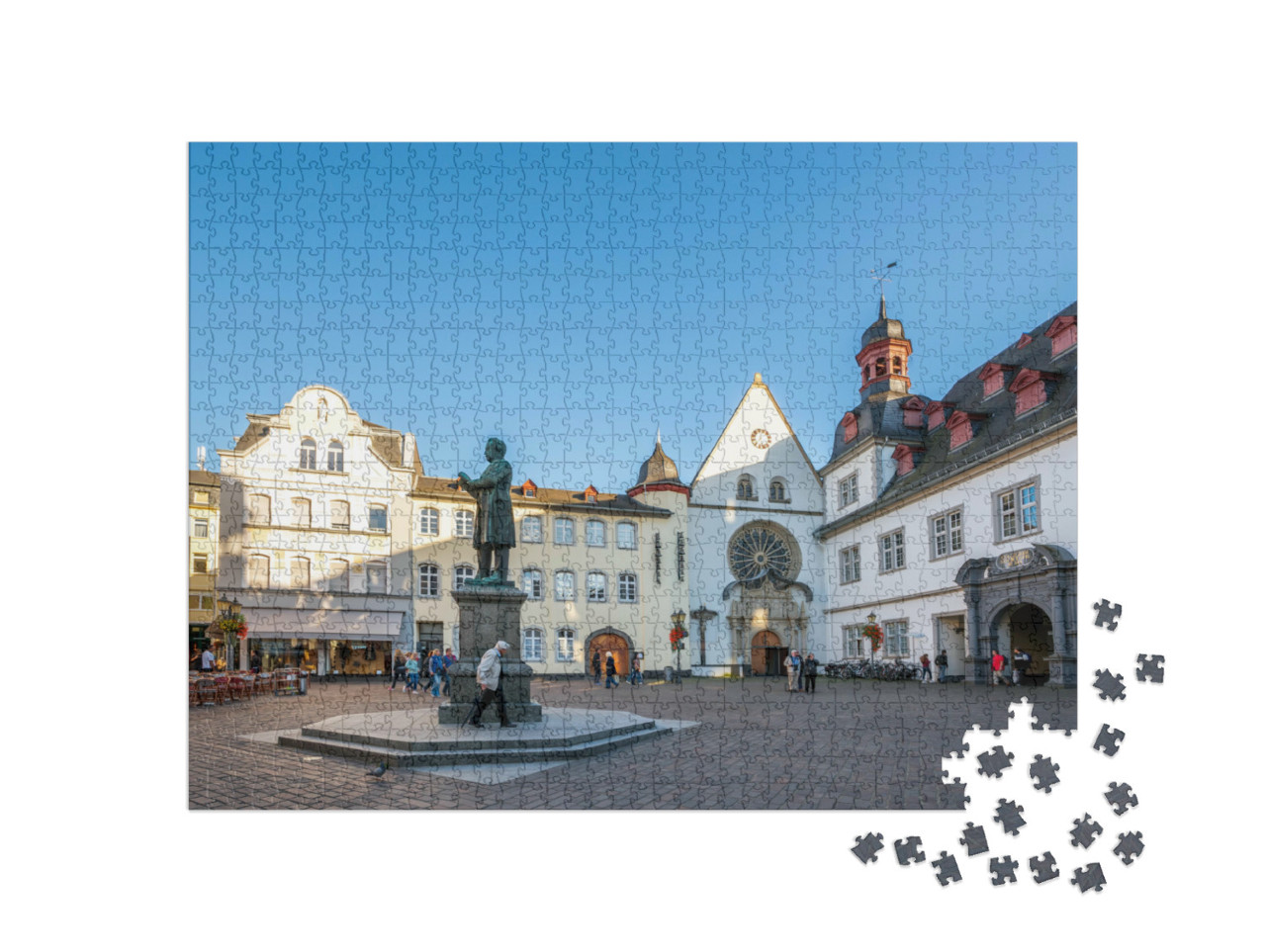 Puzzle 1000 Teile „Jesuitenplatz in Koblenz, Deutschland“