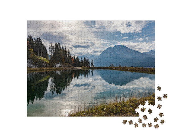 Puzzle 1000 Teile „Bergblick vom Jennerberg aus“