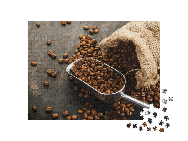 Puzzle 1000 Teile „Schaufelmaß für duftende Kaffeebohnen“