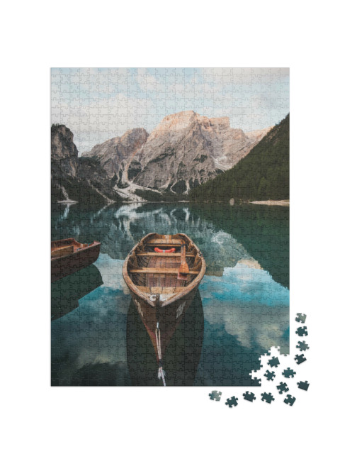 Puzzle 1000 Teile „Der Pragser Wildsee in Italien“