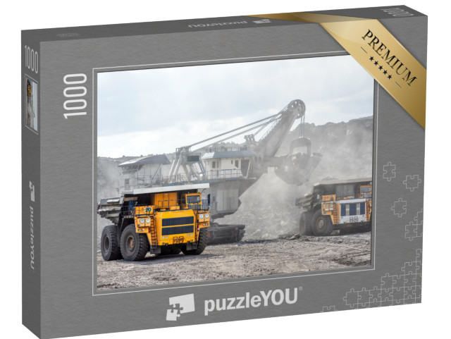 Puzzle 1000 Teile „Bergbau mit Steinbruchfahrzeugen“