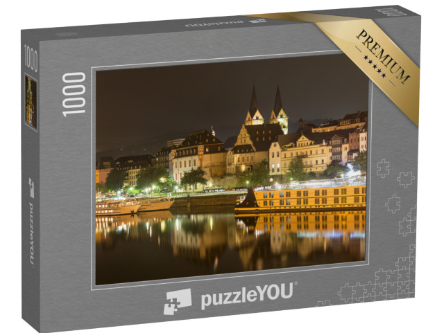 Puzzle 1000 Teile „Koblenz am Rhein bei Nacht“