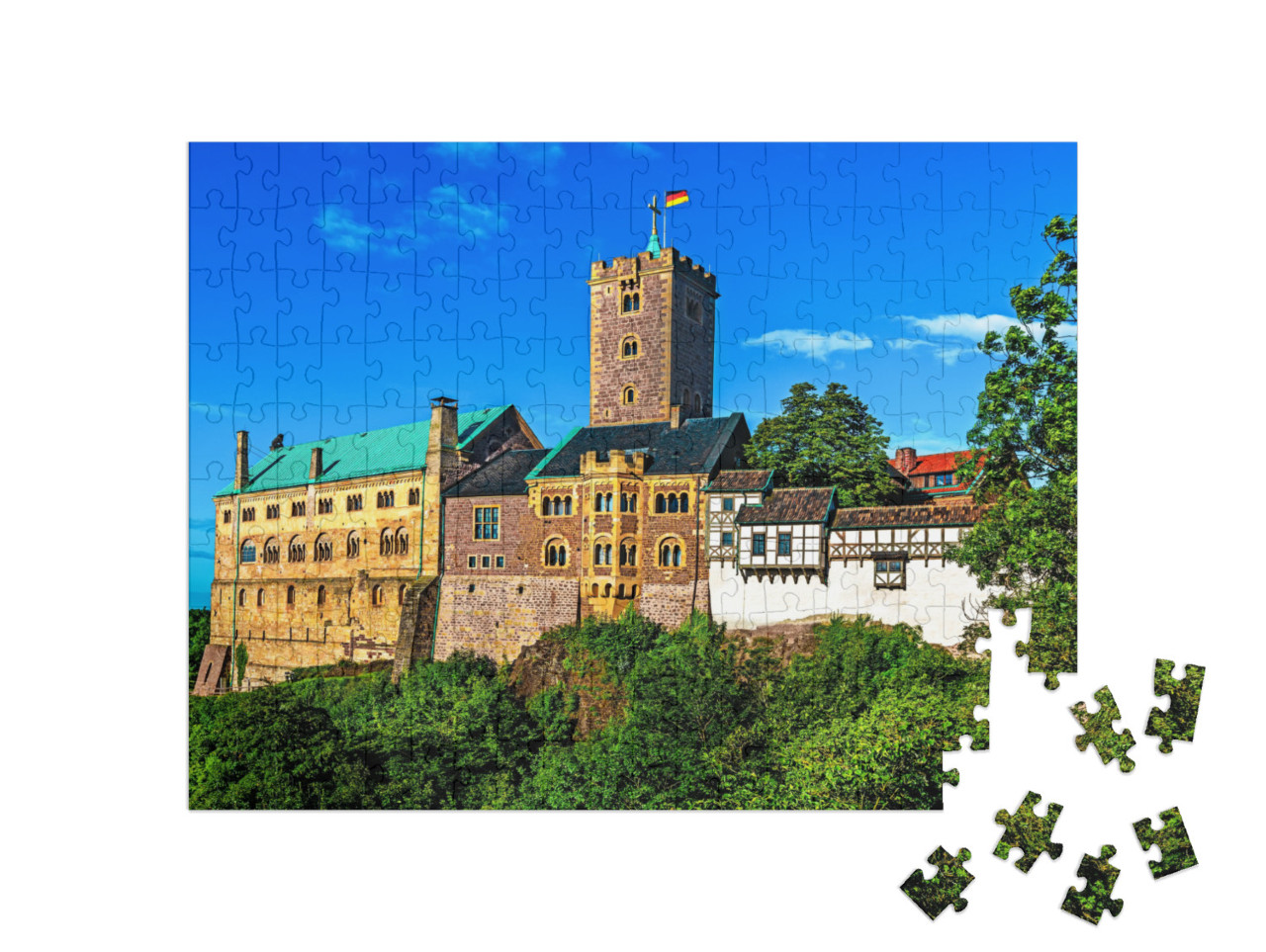 Puzzle 200 Teile „Wartburg in Eisenach, Thüringen, Deutschland“