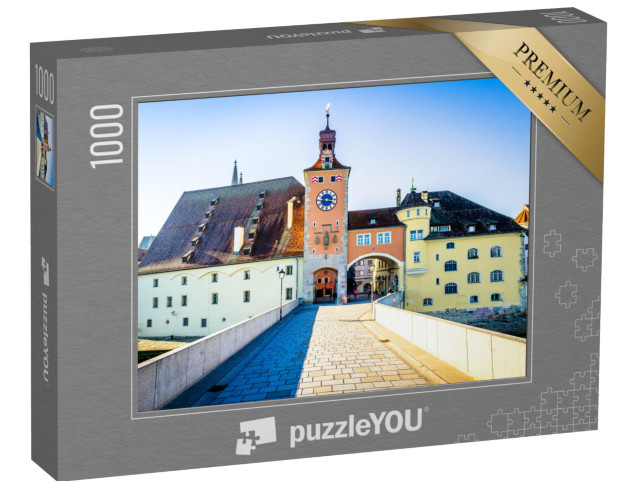 Puzzle 1000 Teile „Altstadt von Regensburg in Bayern, Deutschland“