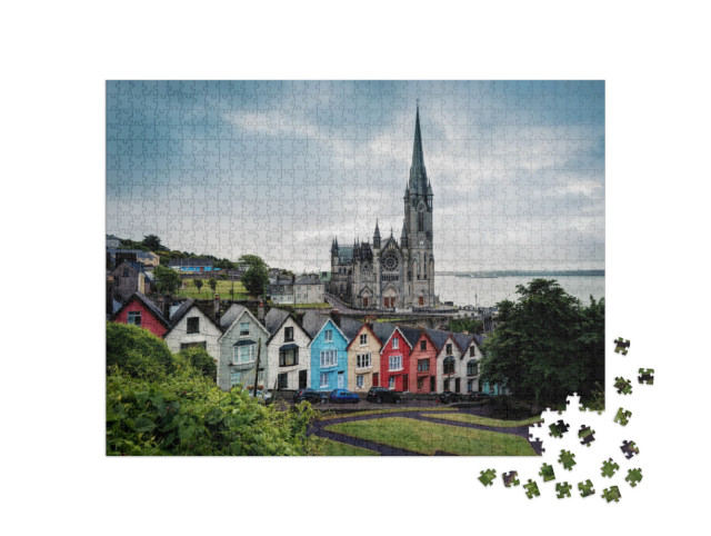 Puzzle 1000 Teile „Kathedrale von Cobh an der irischen Südküste“