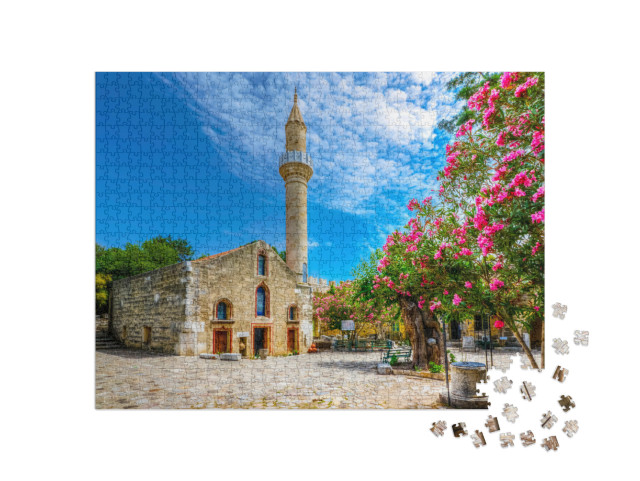 Puzzle 1000 Teile „Kizilhisarli Mustafa Pasa-Moschee in Bodrum, Türkei“