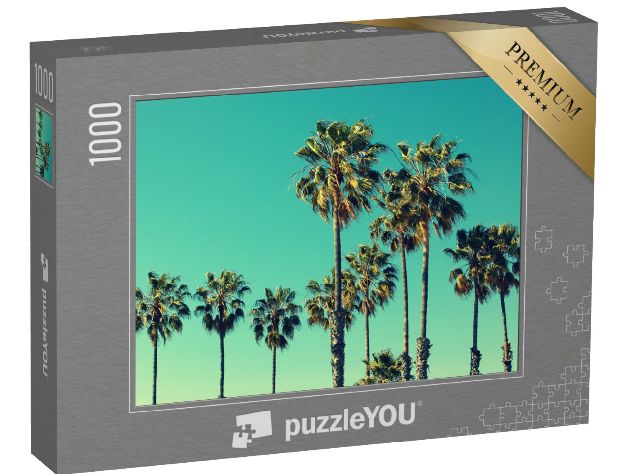 Puzzle 1000 Teile „Palmen am Strand von Santa Monica“