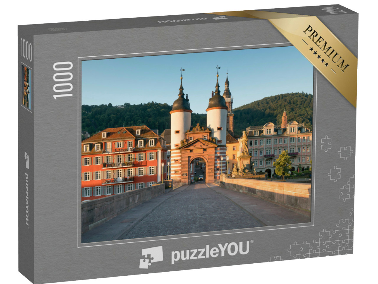 Puzzle 1000 Teile „Alte Brücke in Heidelberg, Deutschland“