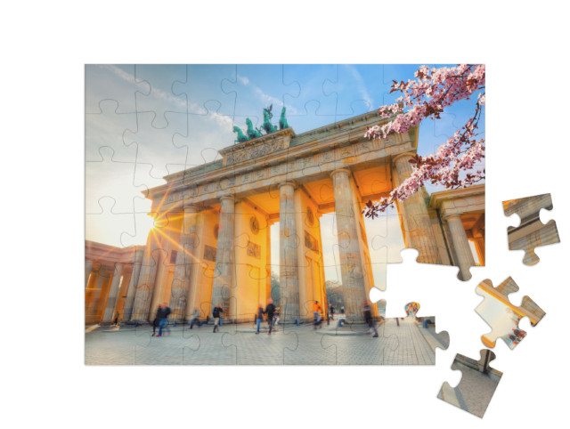 Puzzle 48 Teile „Brandenburger Tor im Frühling, Berlin“