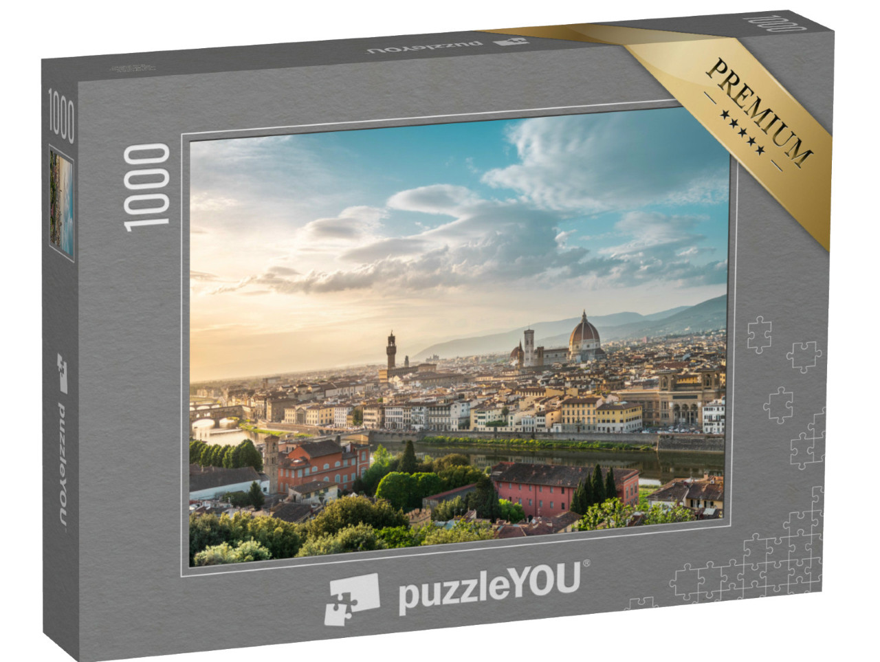 Puzzle 1000 Teile „Atemberaubendes Panorama von Florenz, Italien“