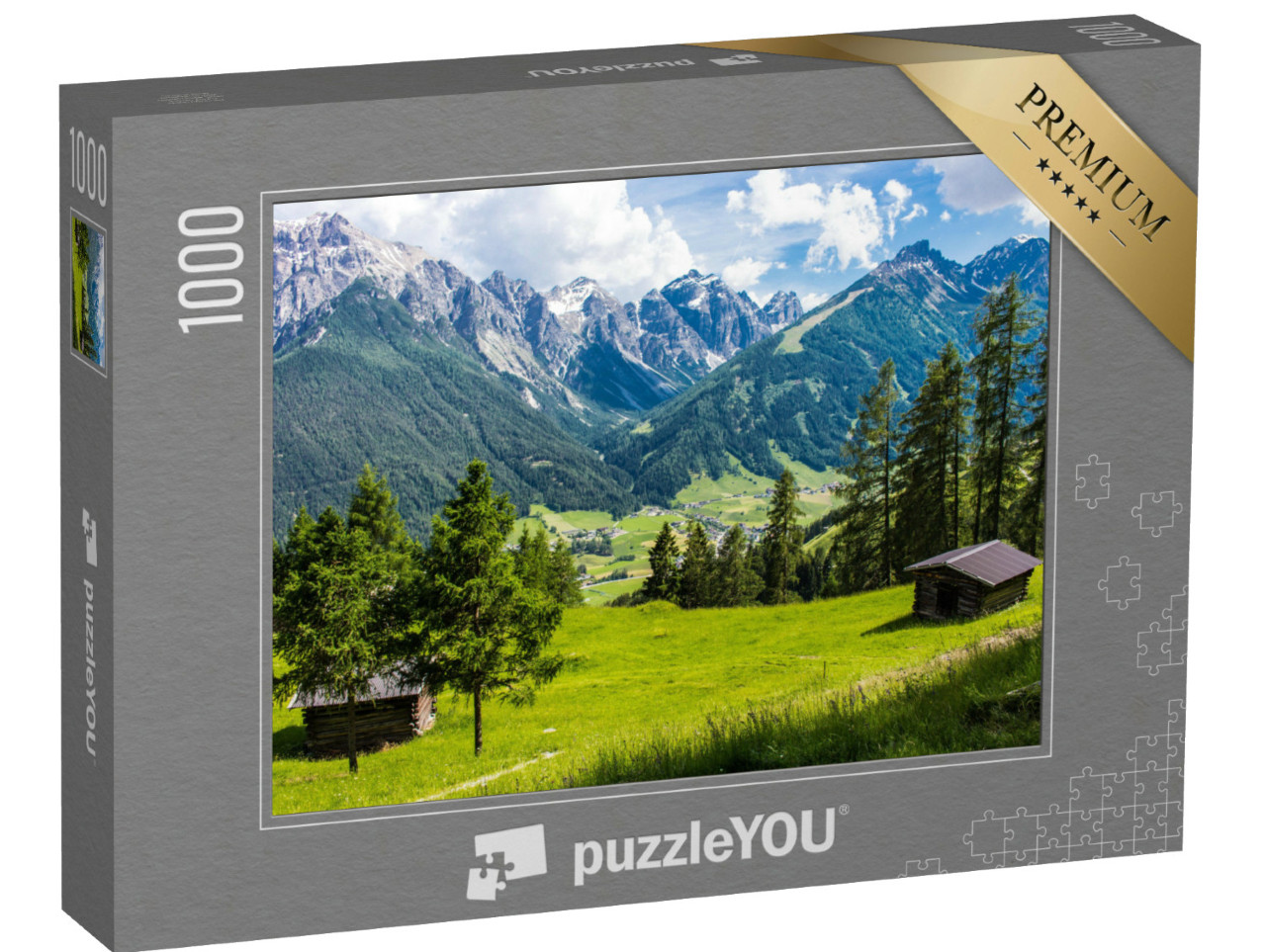Puzzle 1000 Teile „Panoramablick ins Stubaital, Tirol, Österreich“