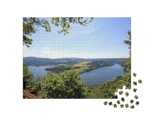 Puzzle 1000 Teile „Blick auf den Edersee“