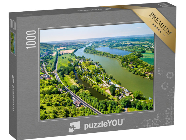 Puzzle 1000 Teile „Die Seine bei Chateau Gaillard, Frankreich“